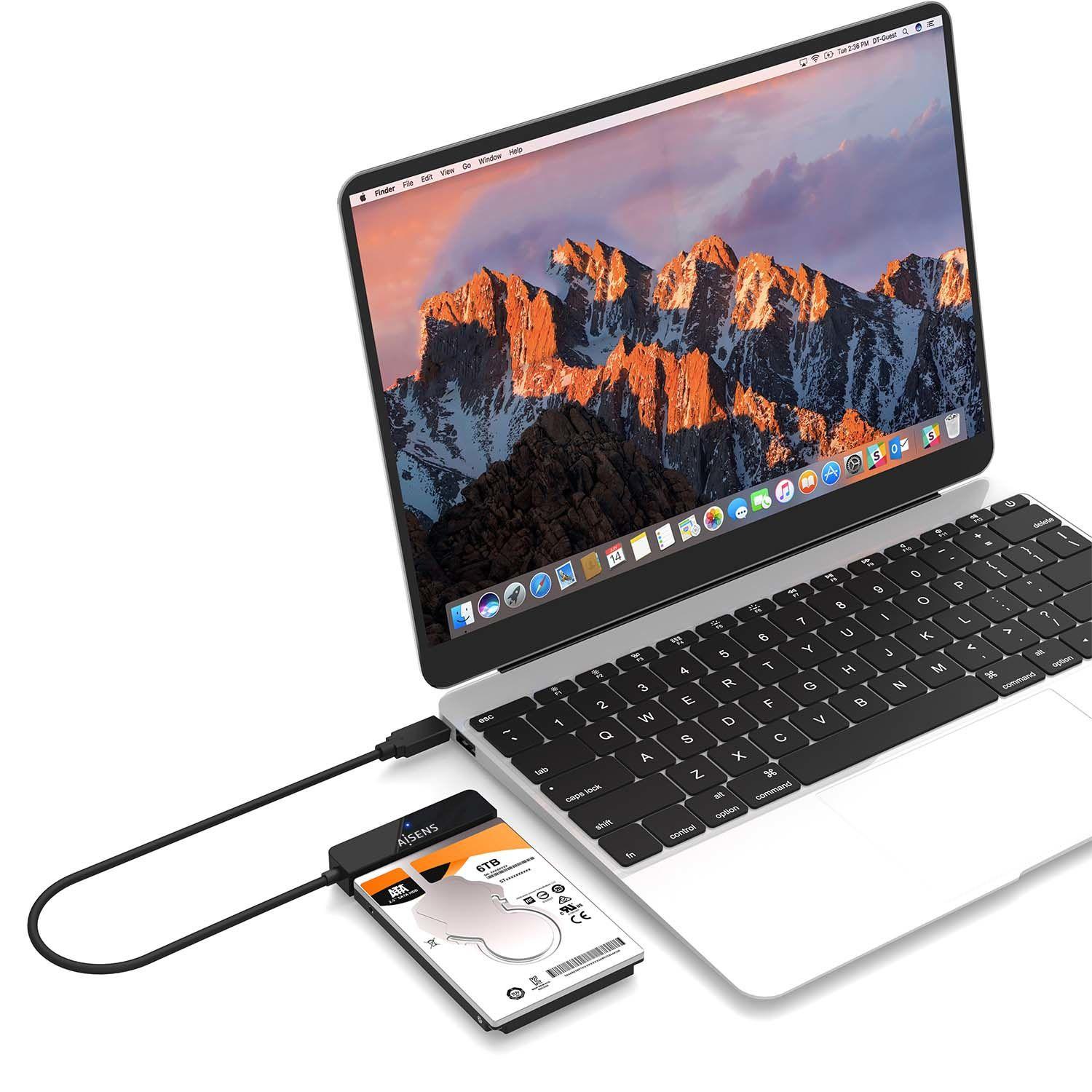Adaptador SATA para USB-C AISENS ASE-25C04B (2,5 polegadas - Preto) — miniatura 4
