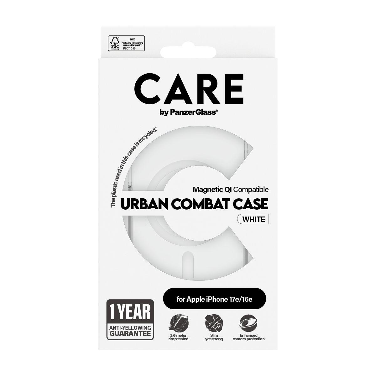 Capa PANZERGLASS CARE Urban Combat para iPhone 16e/17e (Apple - Transparente) — miniatura 3