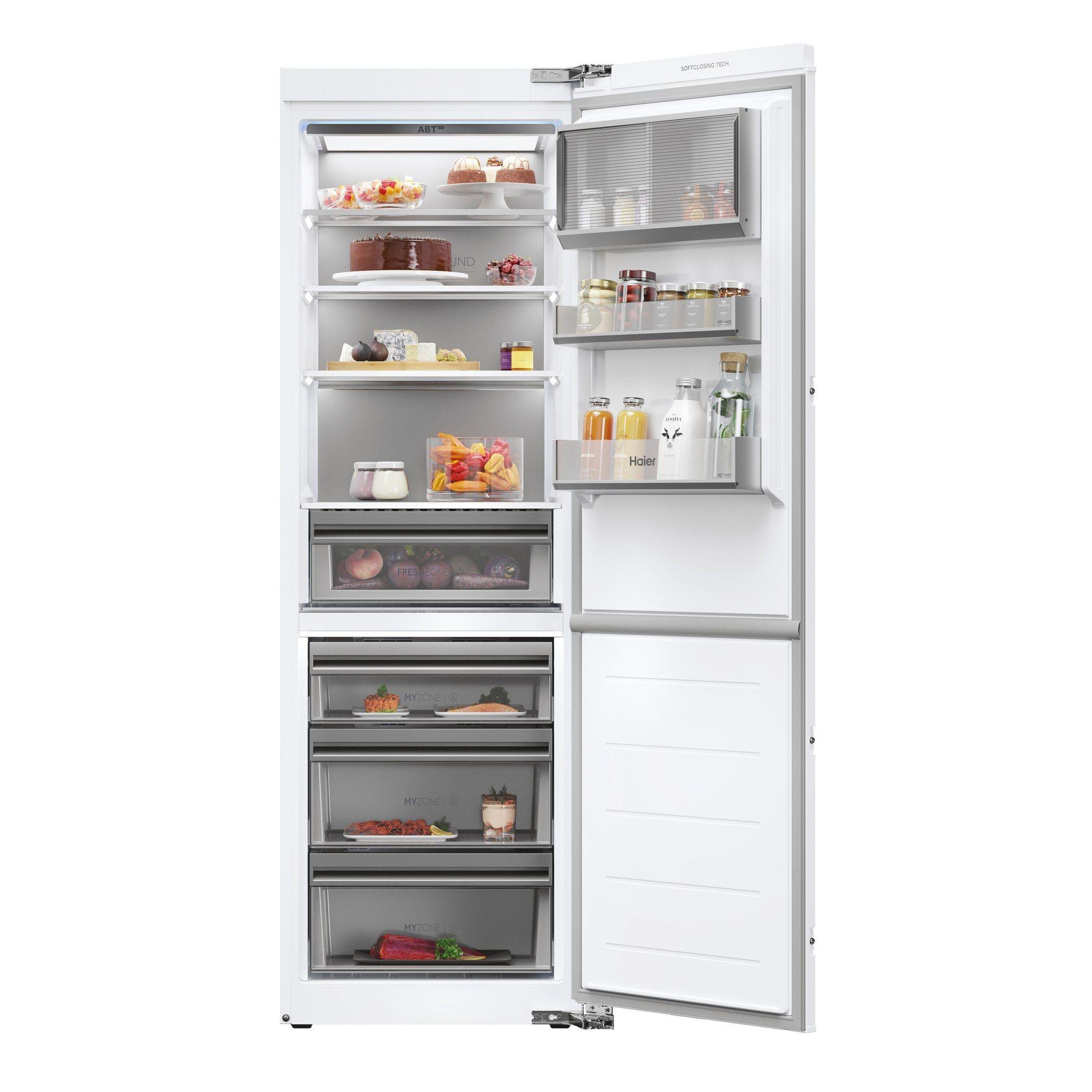 Frigorífico Combinado de Encastre HAIER HMLT7518EWF (278 L - hOn - 177,2x55,5x54 cm - Branco)