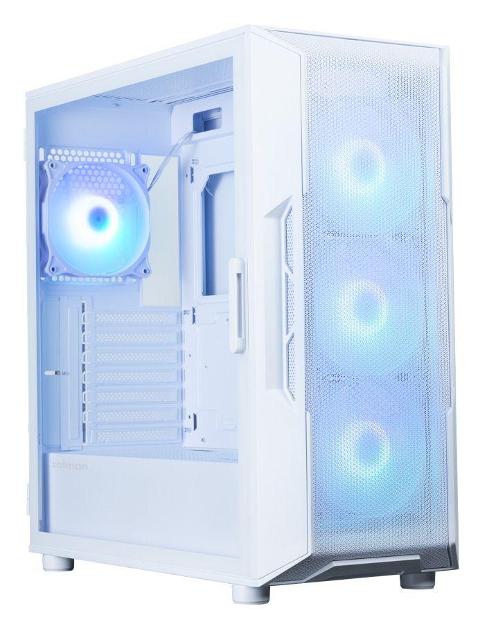 Caixa PC ZALMAN i3 NEO ARGB V2 (ATX, Mini-ITX - Midi Tower - Plástico, aço, vidro temperado - Branco) — miniatura 2