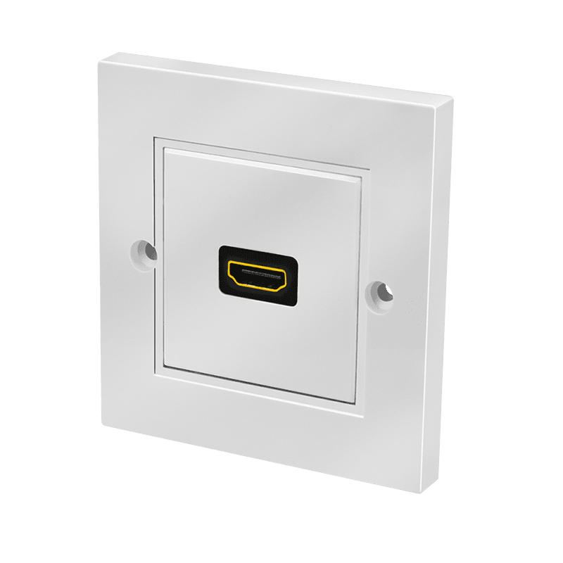 Tomada de Parede HDMI LOGILINK AH0017 (HDMI High Speed com Ethernet - HDMI-A fêmea/fêmea - Branco)