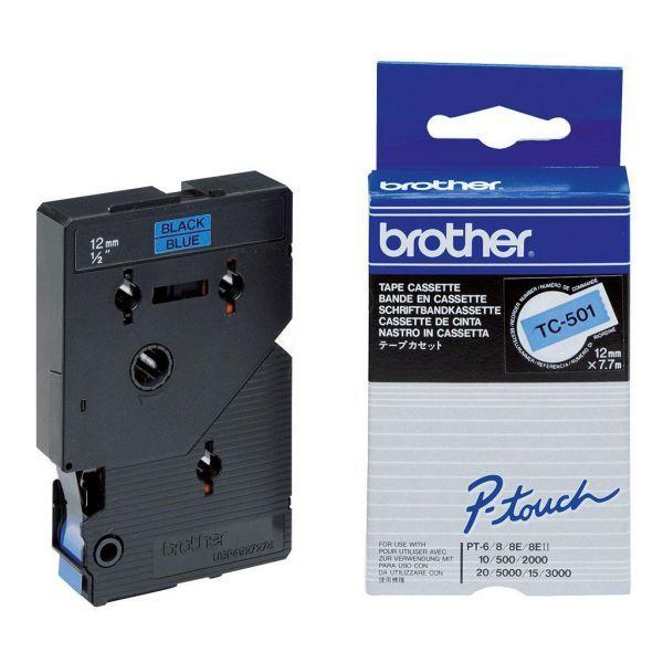 Fita de Impressão BROTHER TC-501 (Preto sobre Azul), miniatura 2