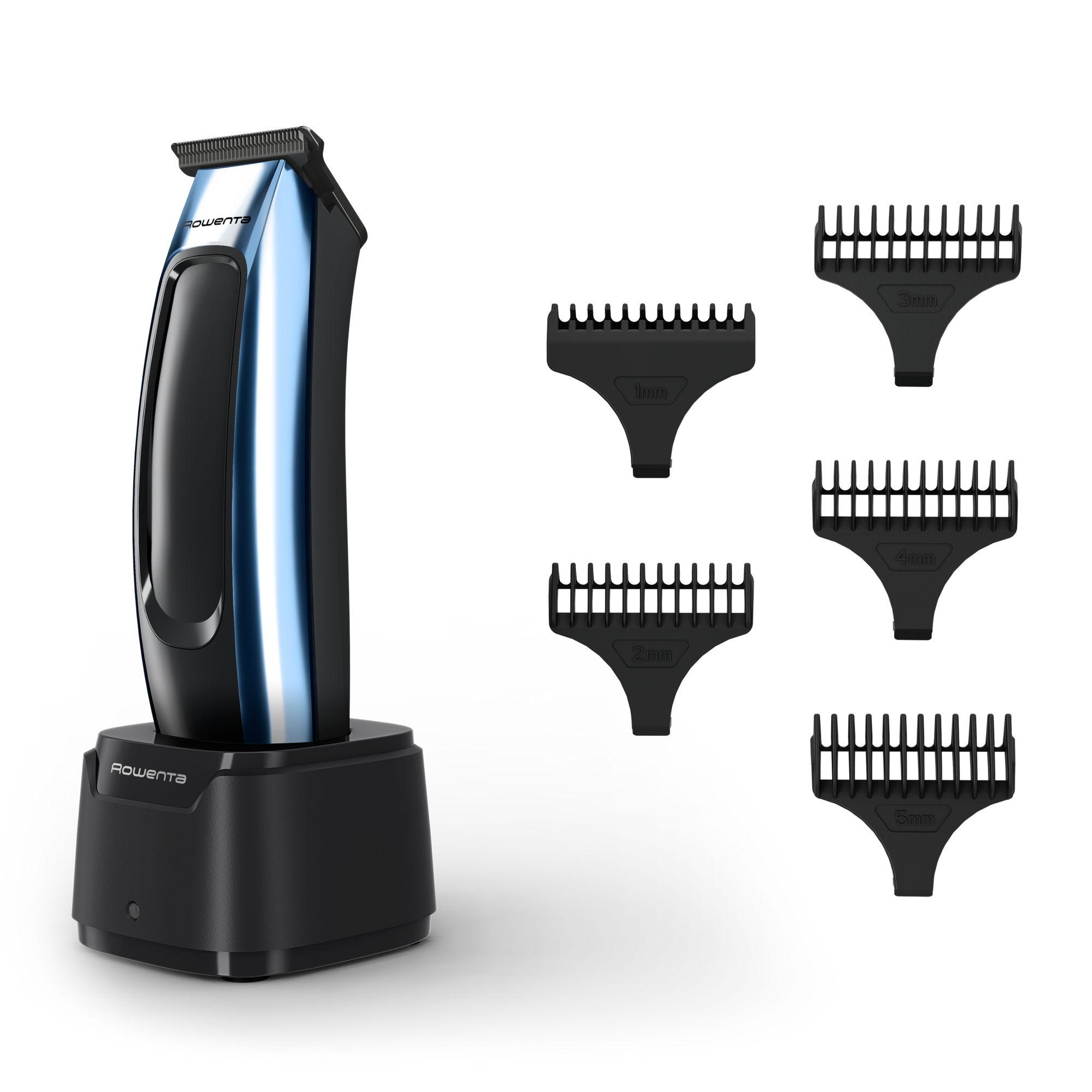 Aparador de Barba ROWENTA Barber Experience TN1851E0 (Aço inoxidável - Preto/Azul)