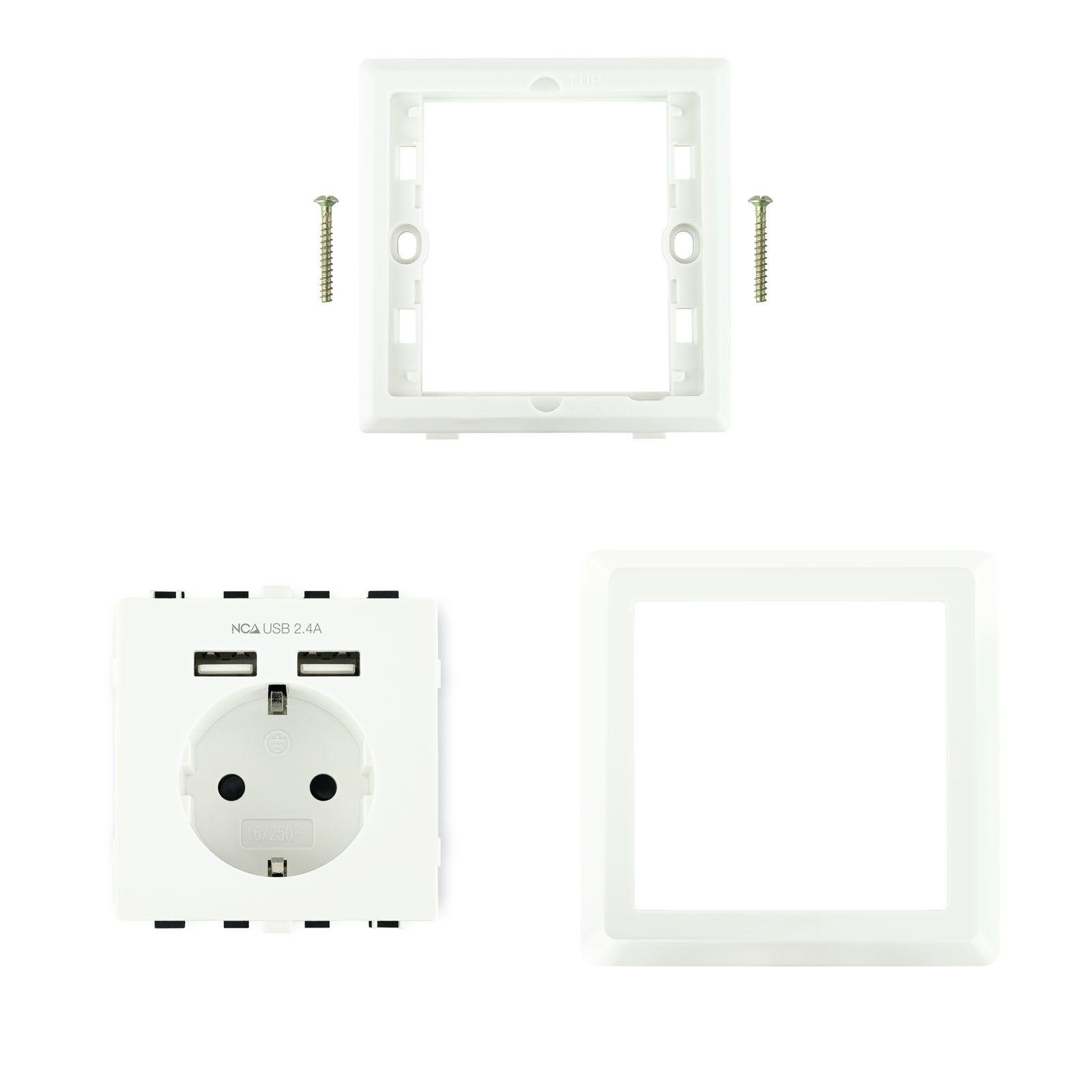 Tomada de Parede NANO CABLE 10.35.0010 (Branco) — miniatura 4