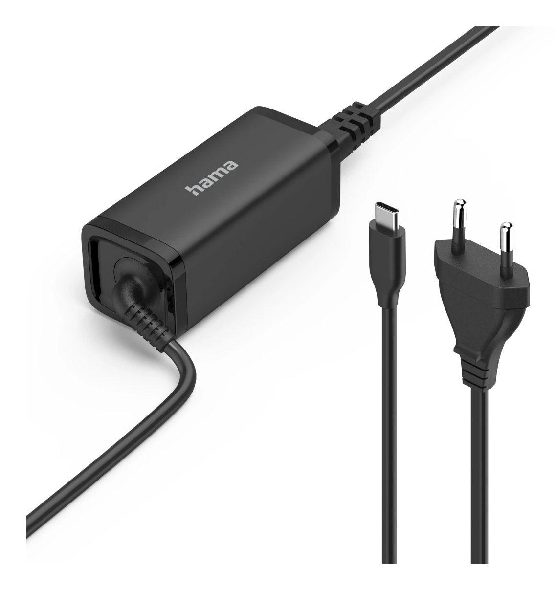 Carregador de Portátil HAMA 00200023 (Tipo C - Computador portátil - Preto)