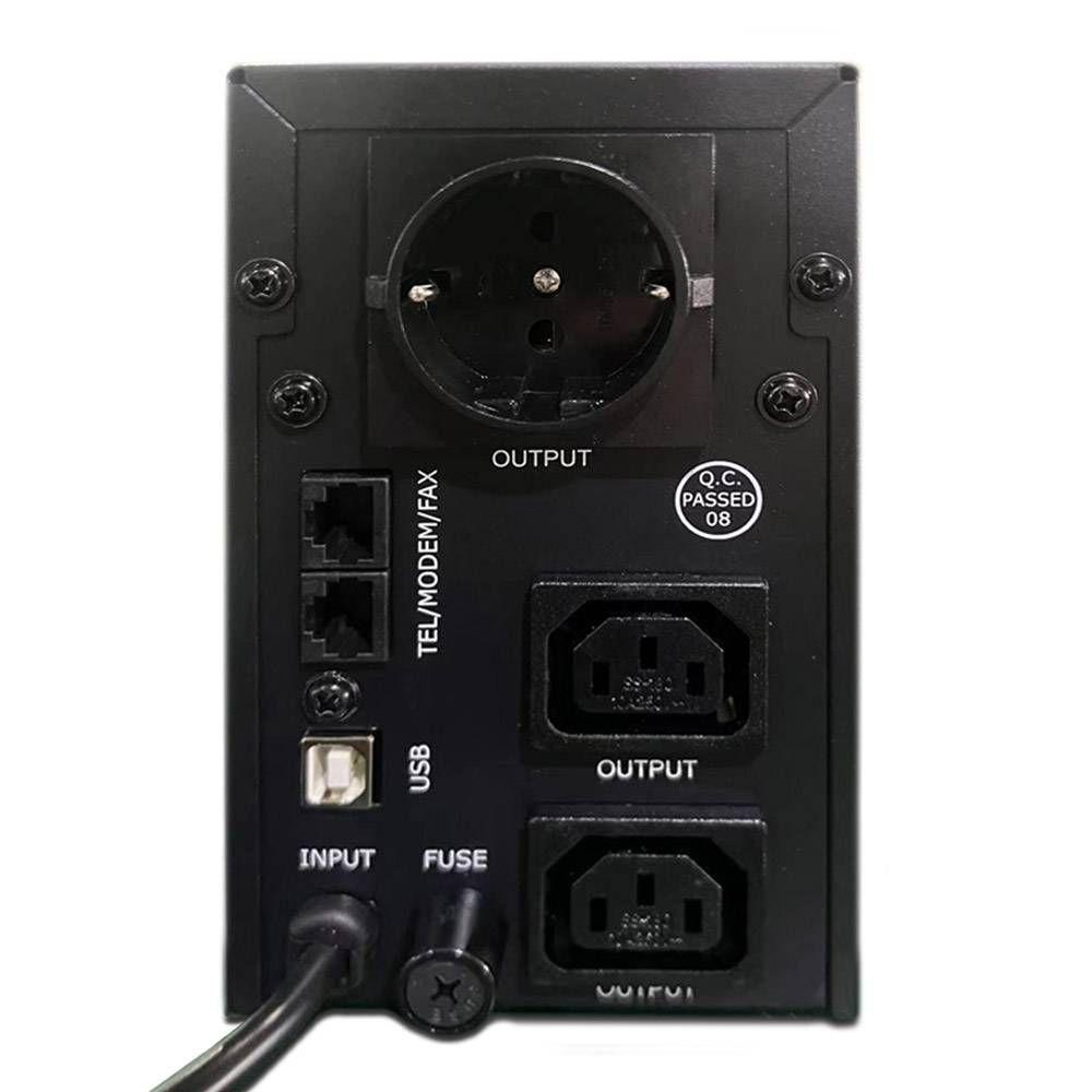 UPS Line-Interactive GEMBIRD EG-UPS-032 (USB - Preto), miniatura 3