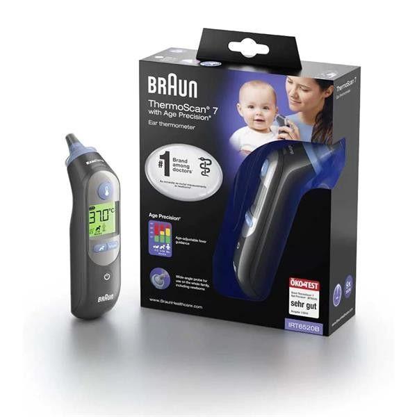 Termómetro Clínico de Ouvido BRAUN ThermoScan 7 IRT6520BWE (Preto)
