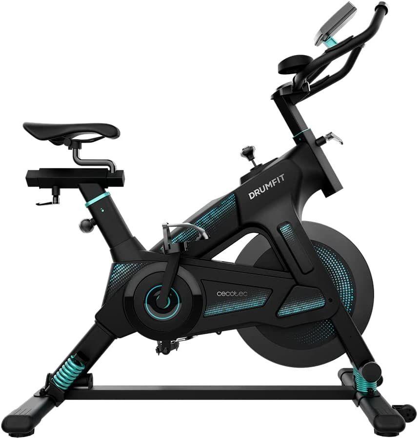 Bicicleta de Spinning CECOTEC DrumFit Indoor 23000 Kosmos Pro UltraFlex (Preto/Verde)