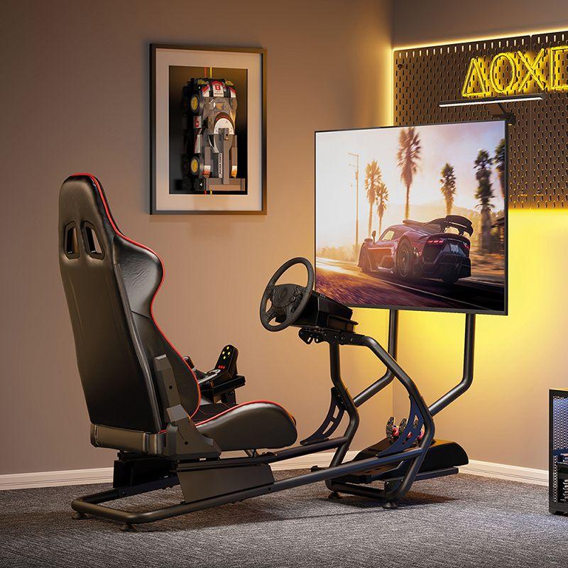 Cockpit de Simulação LOGILINK EO0065 (100 kg - 110 cm - Couro, PVC - Preto e Vermelho) — miniatura 4