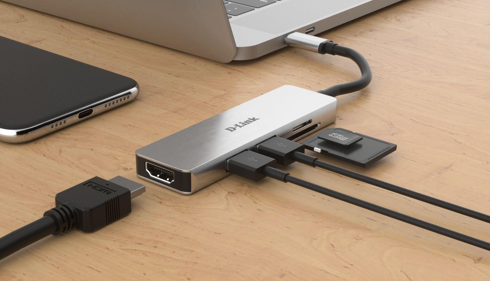 Hub USB-C D-LINK DUB-M530 (Alumínio) — miniatura 4