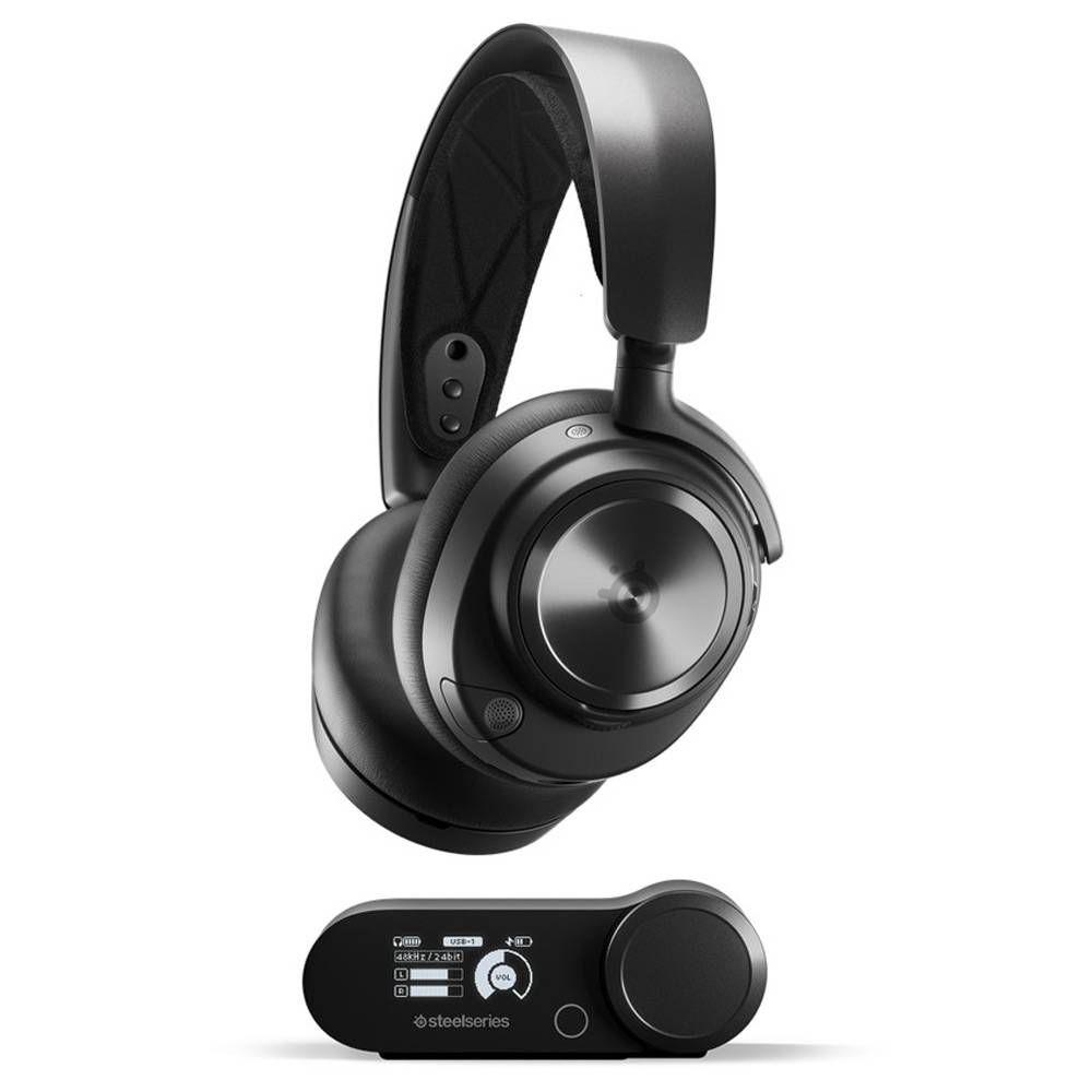 Headset Gaming STEELSERIES Arctis Nova Pro Wireless P (Binaural - Circumaural - 4 cm - Preto)