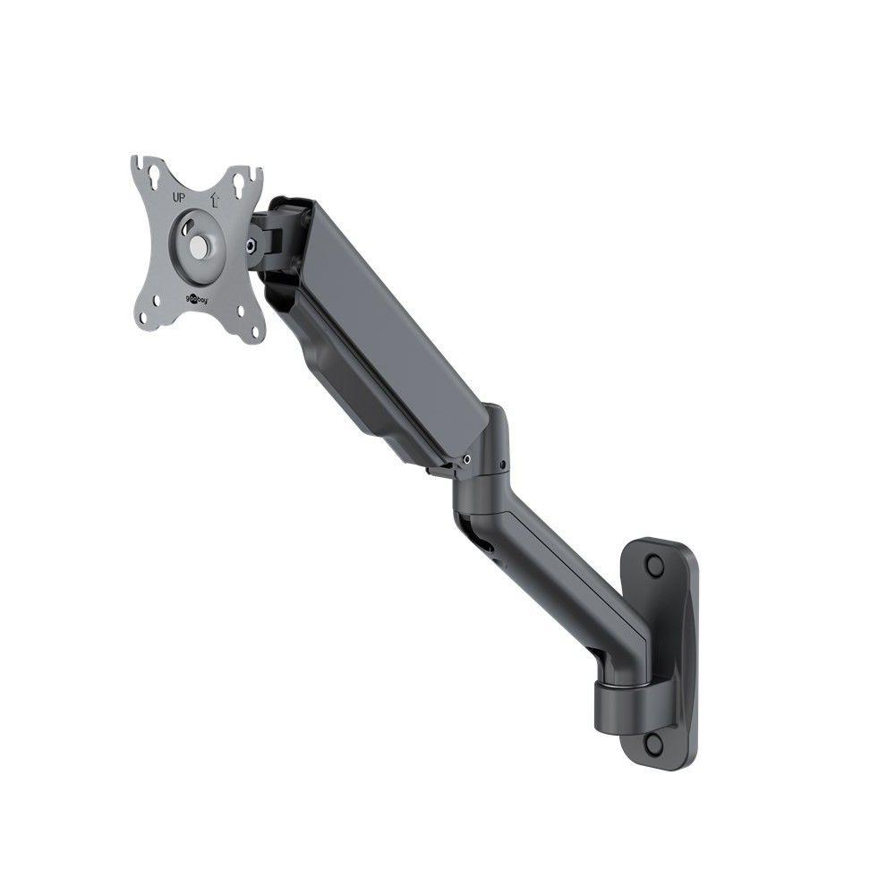 Suporte de Monitor Gaming de Parede GOOBAY 74416 (75 × 75 mm, 100 × 100 mm - 17–49 polegadas - 20 kg no total - Preto)