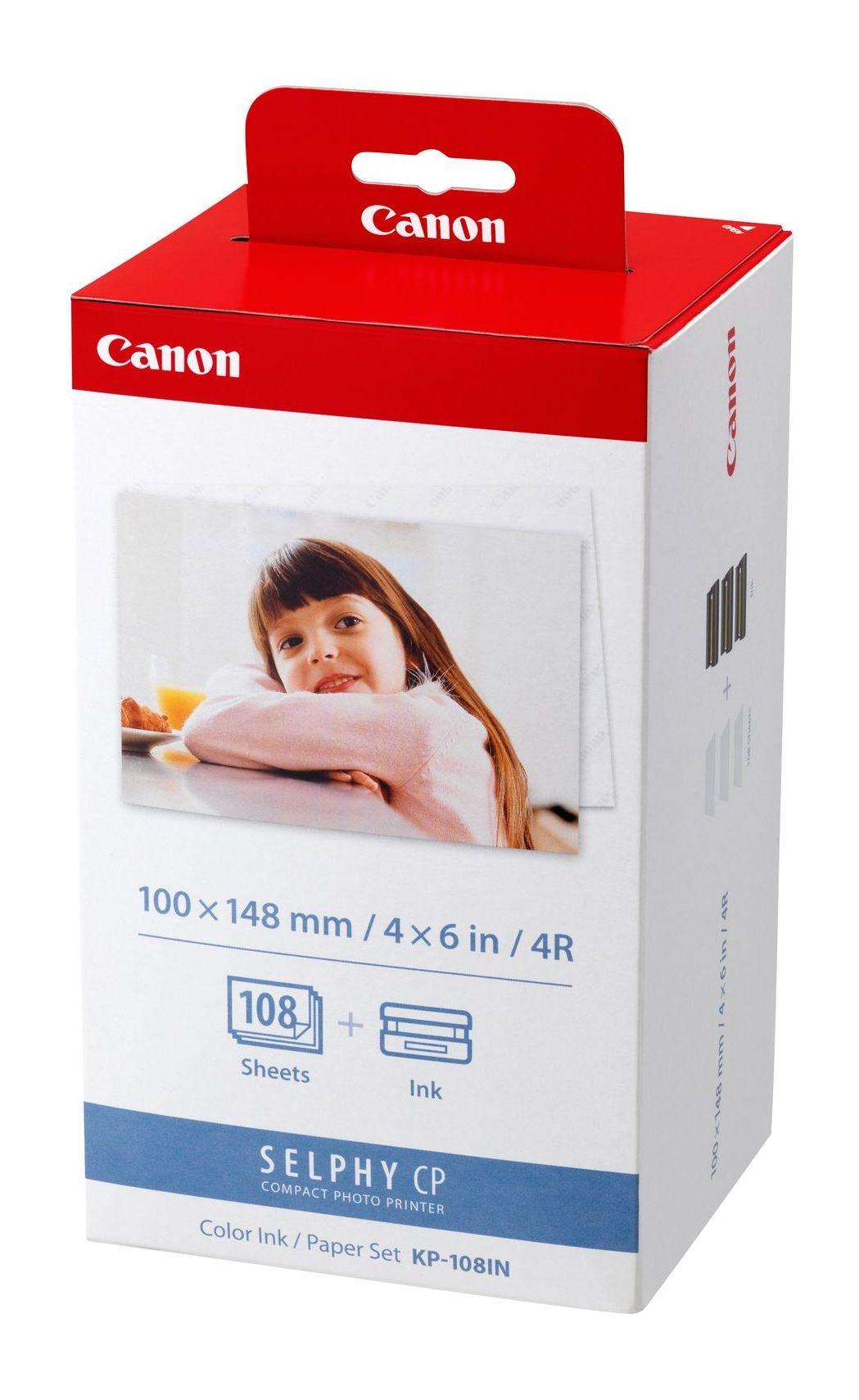 Papel Fotográfico CANON KP-108 (Canon SELPHY Compact - 10,2 x 15,2 cm)