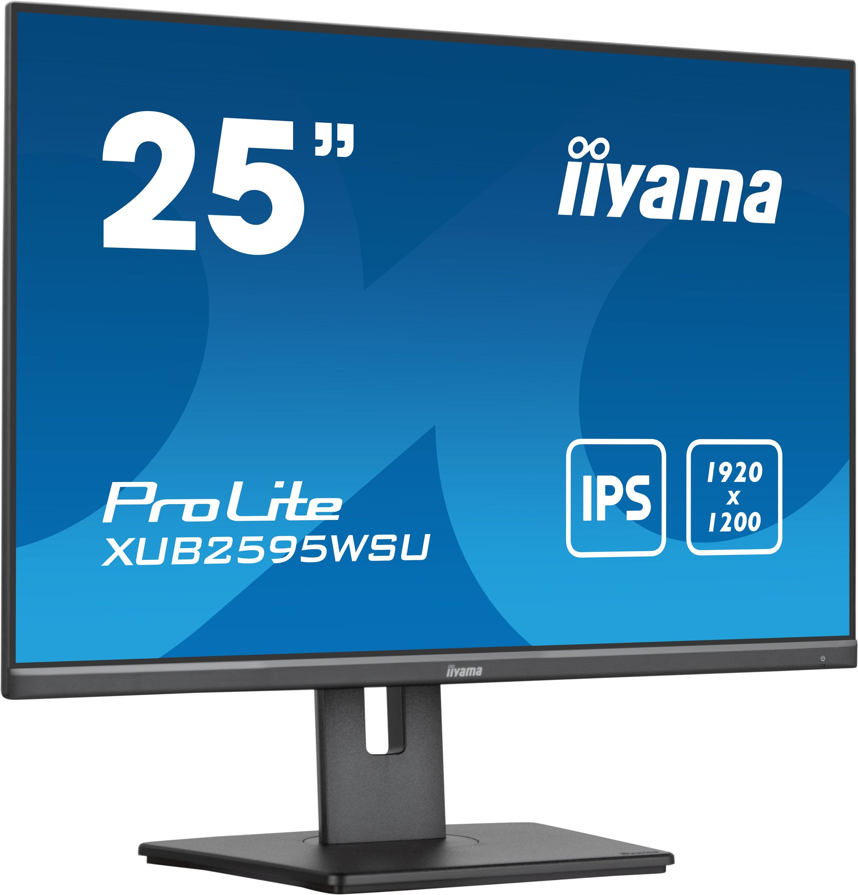 Monitor IIYAMA ProLite XUB2595WSU-B5 (25" - IPS - 1920 x 1200 pixels - Preto)