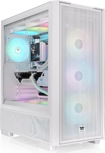 Caixa PC THERMALTAKE S380 TG ARGB Snow (PS2 - Midi Tower - SPCC, vidro temperado - Branco)