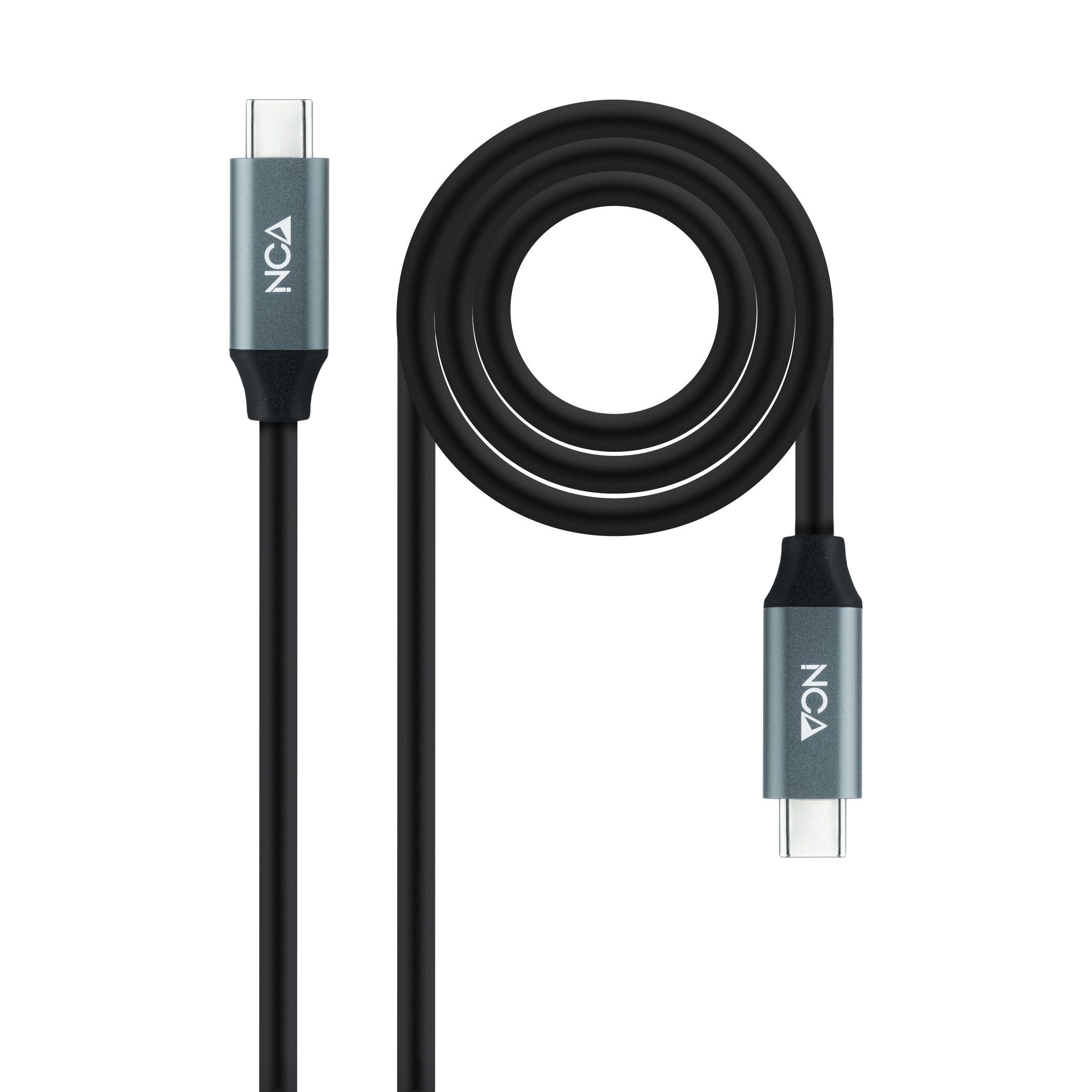 Cabo USB-C NANOCABLE 10.01.4301 (1 m - USB C - Preto)