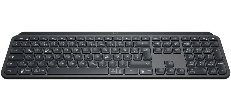 Teclado LOGITECH MX Keys (Alemão - Tamanho completo - RF Wireless + Bluetooth - Grafite), miniatura 3