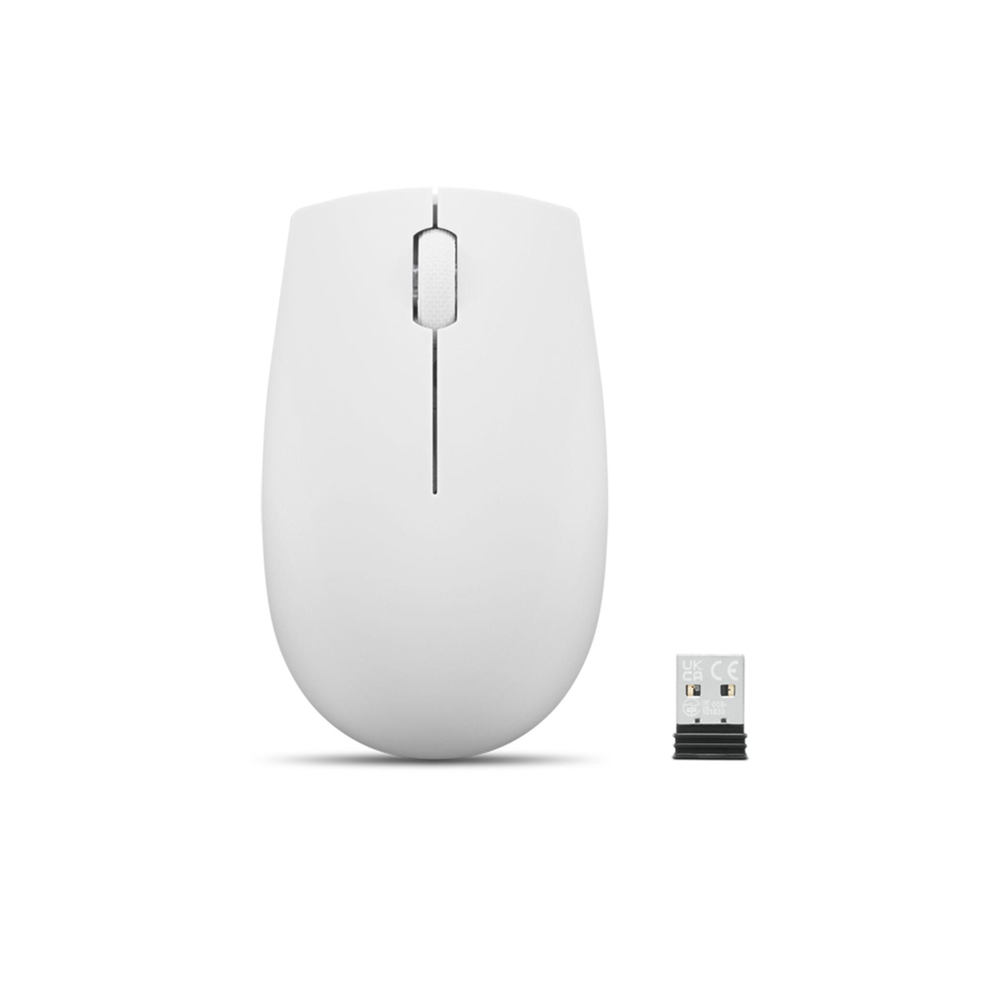 Rato LENOVO 300 Compact Wireless (Ambidestro - 1000 DPI - Ótico - Cinzento Claro)