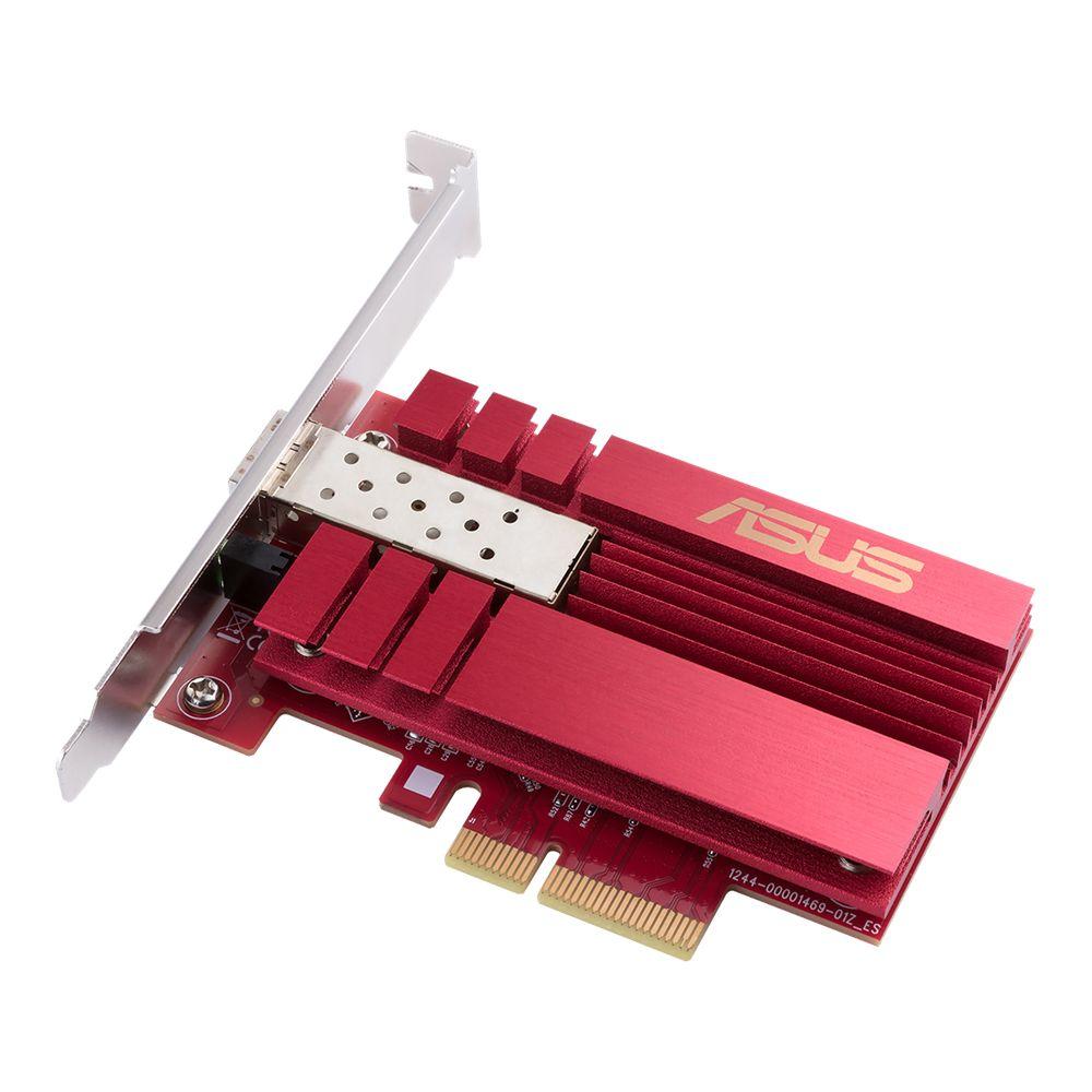 Placa de Rede PCIe ASUS XG-C100F (10 Gigabit Ethernet - PCI Express - 10000 Mbit/s - Vermelho) — imagem 1