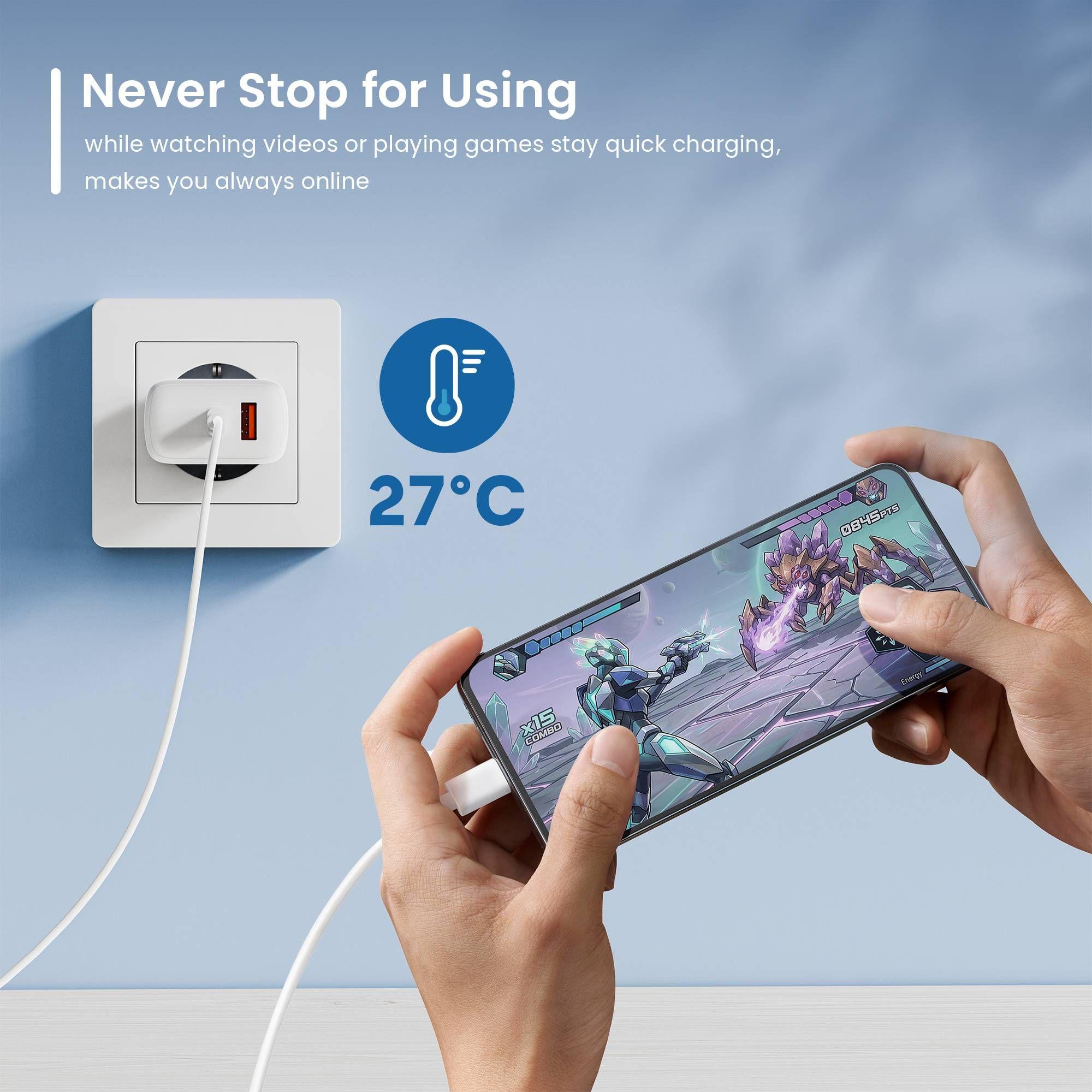 Carregador USB EWENT EW1329 (45 W - Branco) — miniatura 3