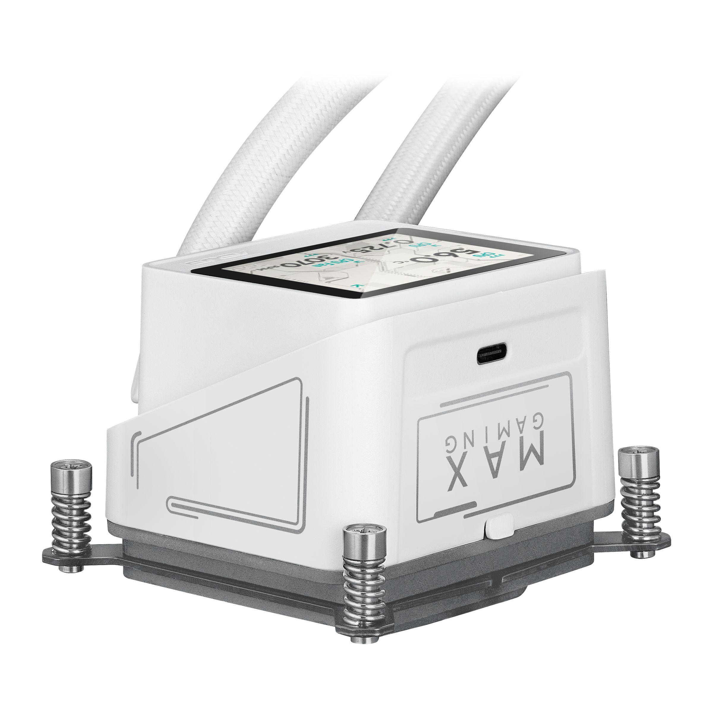 Sistema de Refrigeração Líquida All-in-One ASUS MAX Gaming LC 360 ARGB LCD (12 cm - 2500 RPM - Multi - Branco), miniatura 5