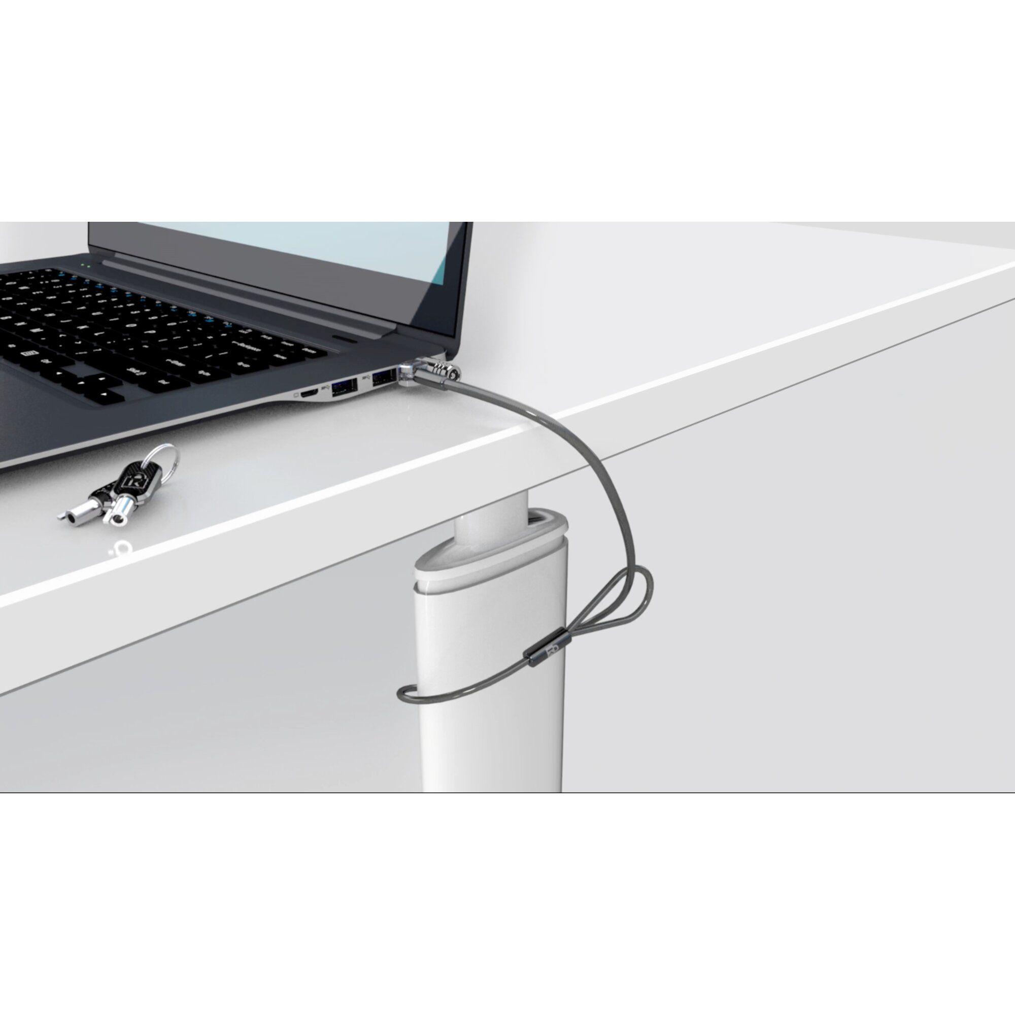 Cabo de Segurança para Portátil KENSINGTON MicroSaver 2.0 K65020EU (Computador portátil - Aço carbono - chave - Preto/Prateado), miniatura 6