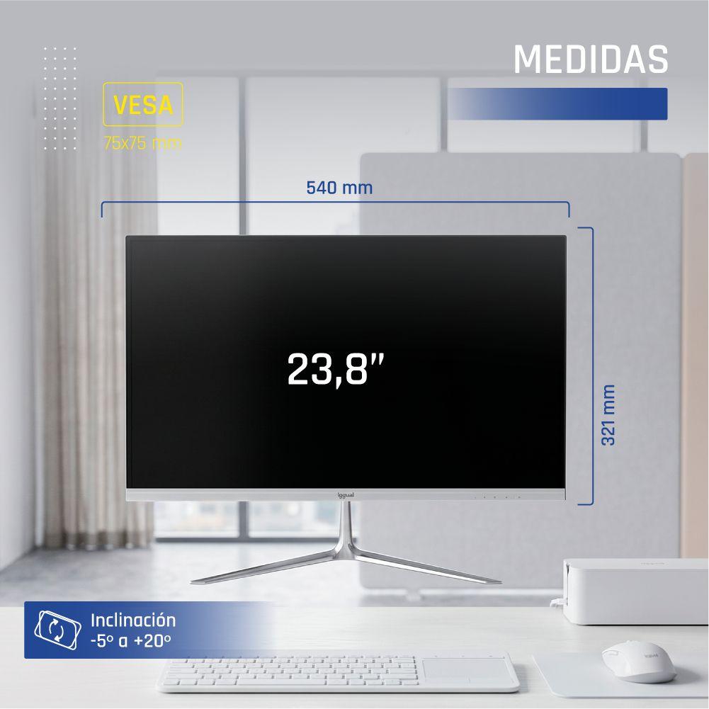 Monitor IGGUAL ML24SW (23,8" - IPS - 120 Hz - Branco) — miniatura 7