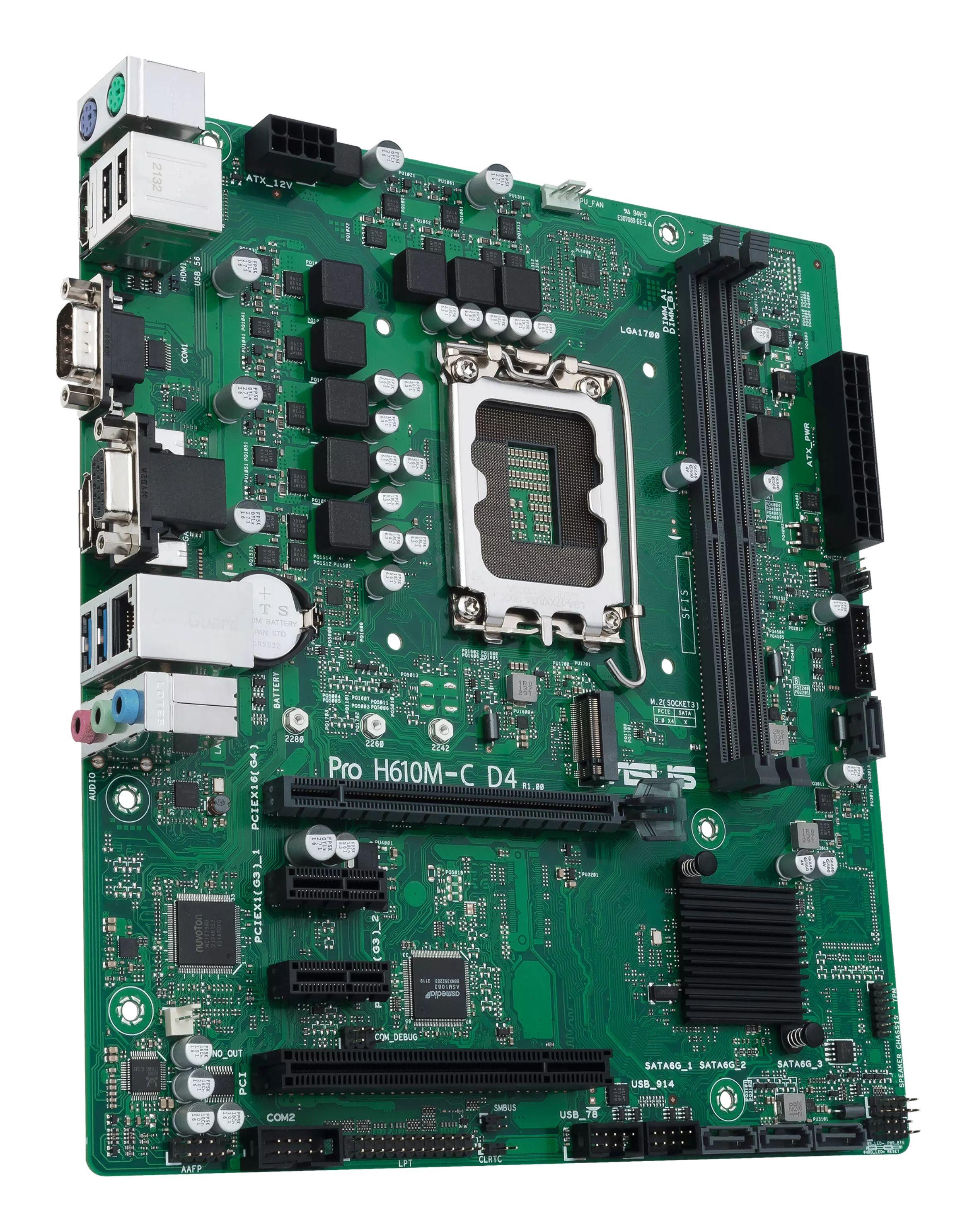 Motherboard ASUS PRO H610M-C D4-CSM (LGA 1700 - micro ATX - DDR4-SDRAM) — miniatura 4