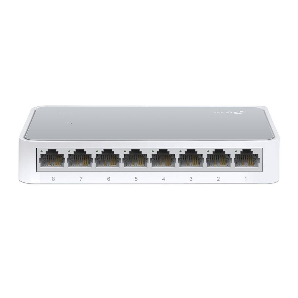 Switch TP-LINK TL-SF1008D (Fast Ethernet - 0,768 MB - 1,6 Gbit/s - Branco)