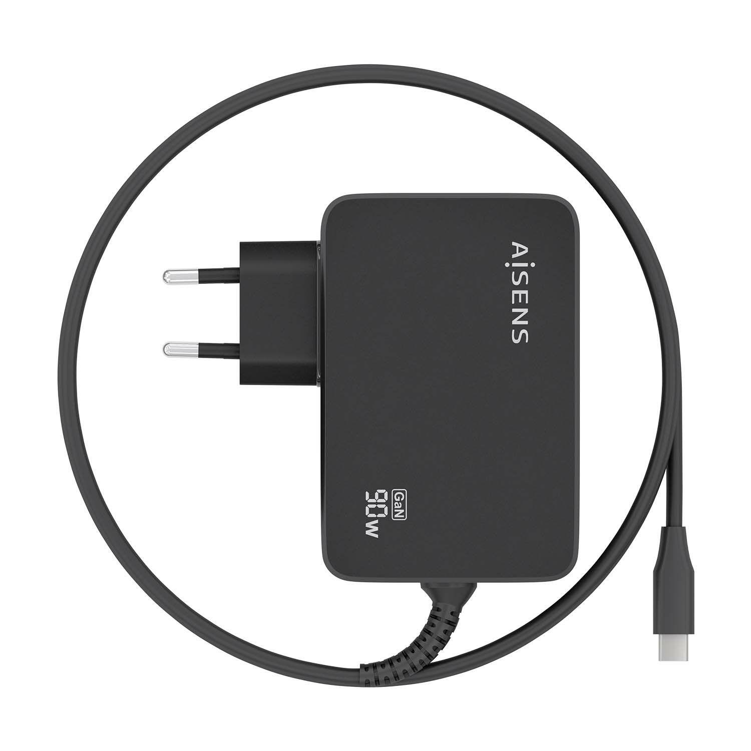 Carregador de Parede AISENS ASCH-1PD90WL034-BK (90 W - Preto), miniatura 3