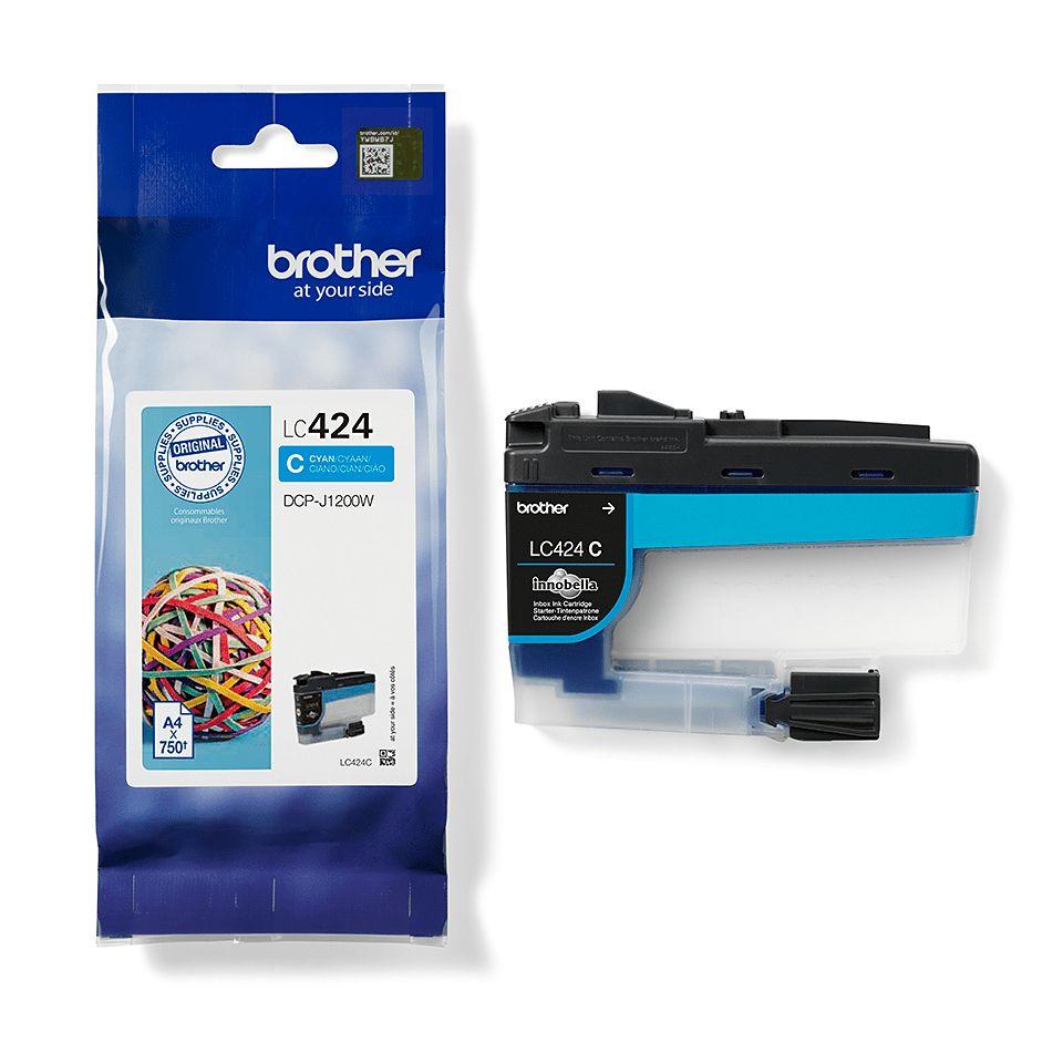 Tinteiro BROTHER LC424C (750 páginas - Ciano) — miniatura 4