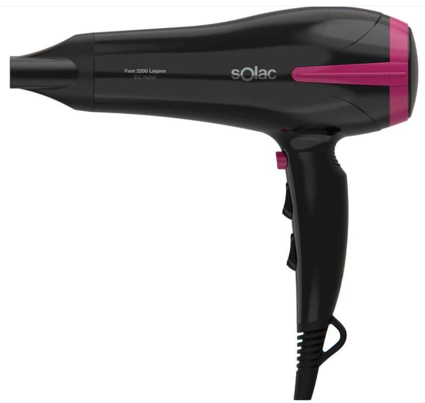 Secador de Cabelo SOLAC SH7091FAST (Preto e Violeta)