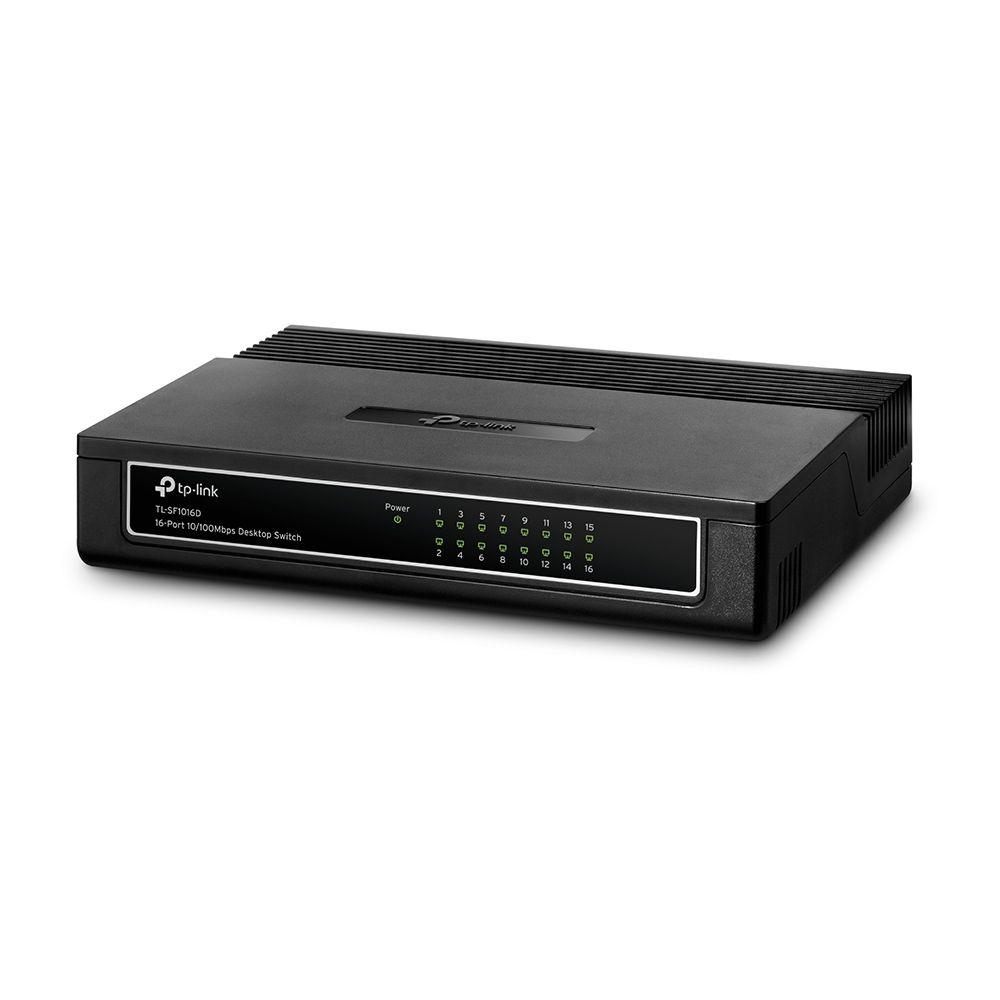 Switch TP-LINK TL-SF1016D (Fast Ethernet - 3,2 Gbit/s - Preto) — miniatura 2