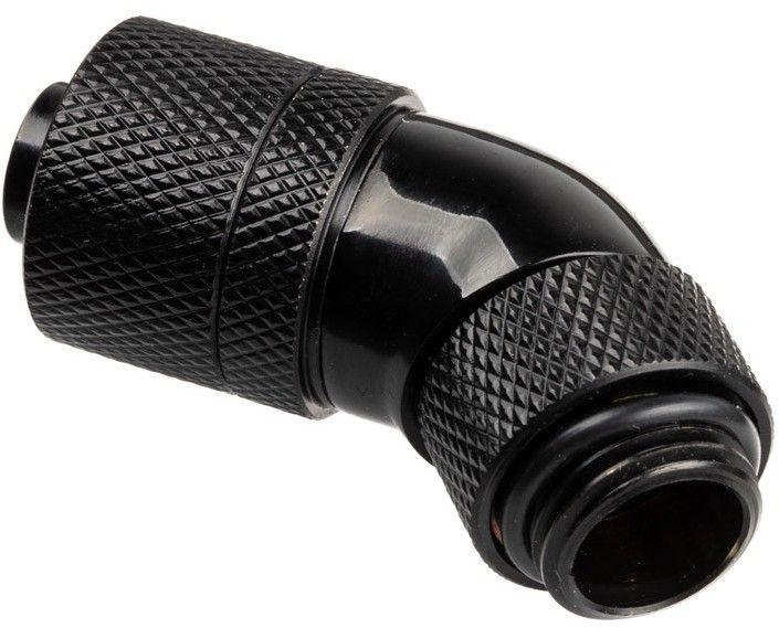 Conector Rotativo 45° ALPHACOOL HF 13/10 (G1/4 - 13/10 mm - Preto) — miniatura 3