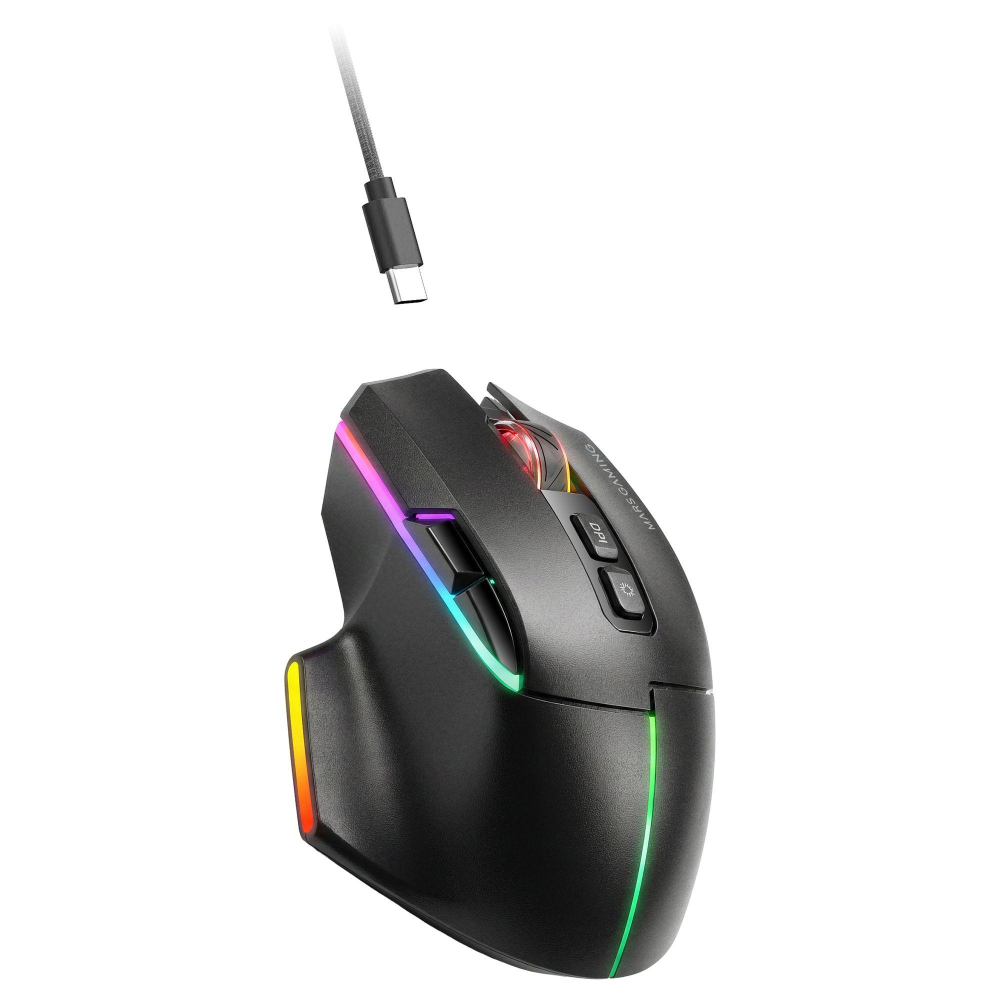 Rato Gaming MARS GAMING MMW-VECTOR (Mão direita - Preto), miniatura 5