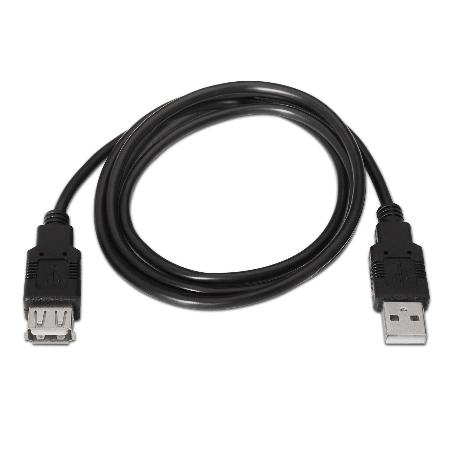 Cabo de Extensão USB AISENS A101-0017 (3 m - USB Tipo A macho - USB Tipo A fêmea - Preto) — miniatura 2