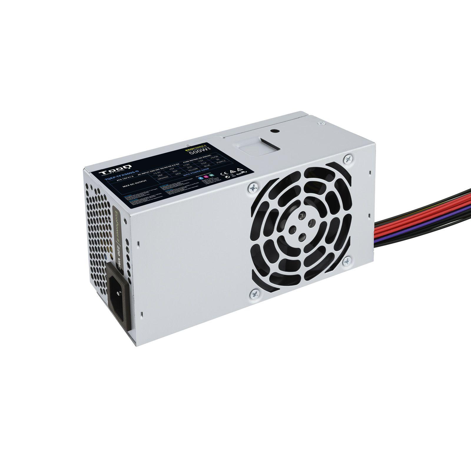 Fonte de Alimentação TOOQ TQEP-TFX500S-O (TFX - 500 W - Não modular - Prateado)