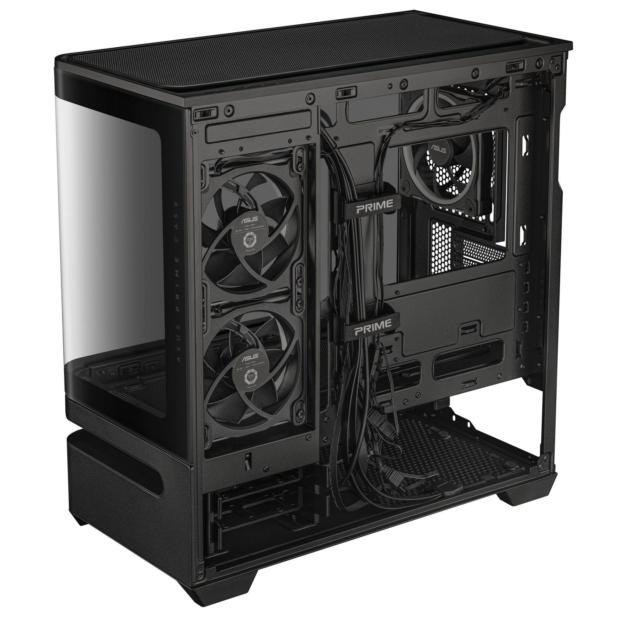 Caixa de Computador ASUS PRIME AP202 ARGB (Micro ATX, Mini-ITX - Mini Tower - Metal - Preto) — miniatura 10