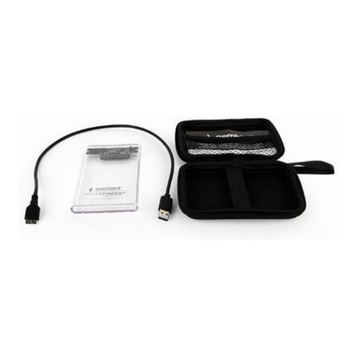 Caixa Externa para Disco Rígido GEMBIRD EE2-U3S9-6 (2.5" - Transparente) — miniatura 3