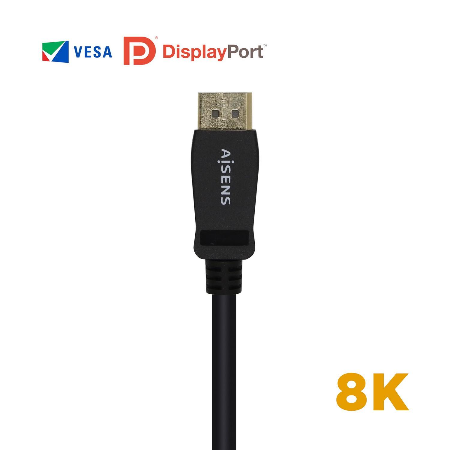 Cabo DisplayPort AISENS A149-0431 (1 m - Preto) — miniatura 3
