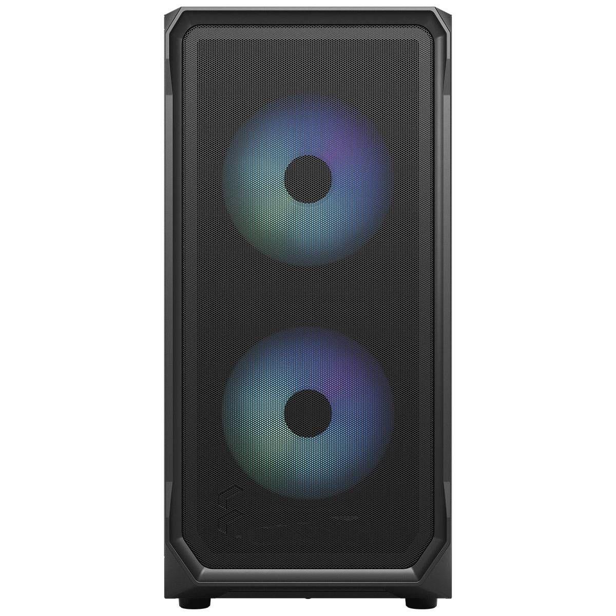 Caixa ATX FRACTAL DESIGN Focus 2 (ATX, Micro ATX, Mini-ITX - Mini-ITX, ATX, Micro ATX - Aço, vidro temperado - Preto) — miniatura 3