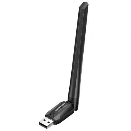 Adaptador USB Wi-Fi VENTION KDTB0 (Wi-Fi 5 - 433,200 Mbit/s - Dual-band - Preto)