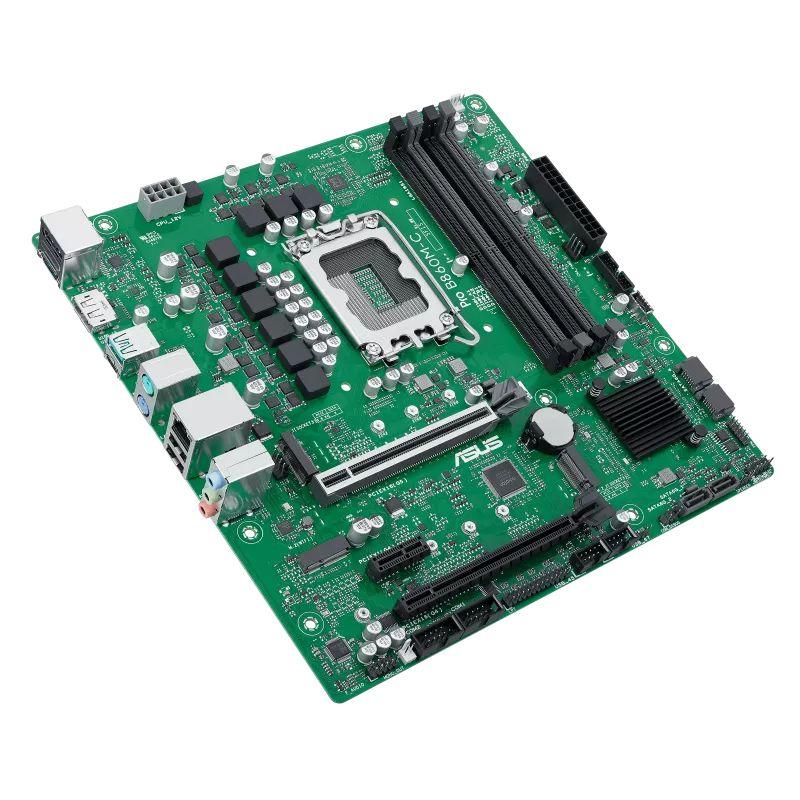 Motherboard ASUS PRO B860M-C-CSM (LGA 1851 (Socket V1) - Intel Core Ultra - micro ATX - Verde), miniatura 3