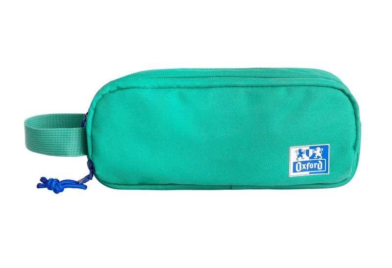 Estojo Escolar OXFORD B-Smart Triplo (Poliéster reciclado - Azul Menta)