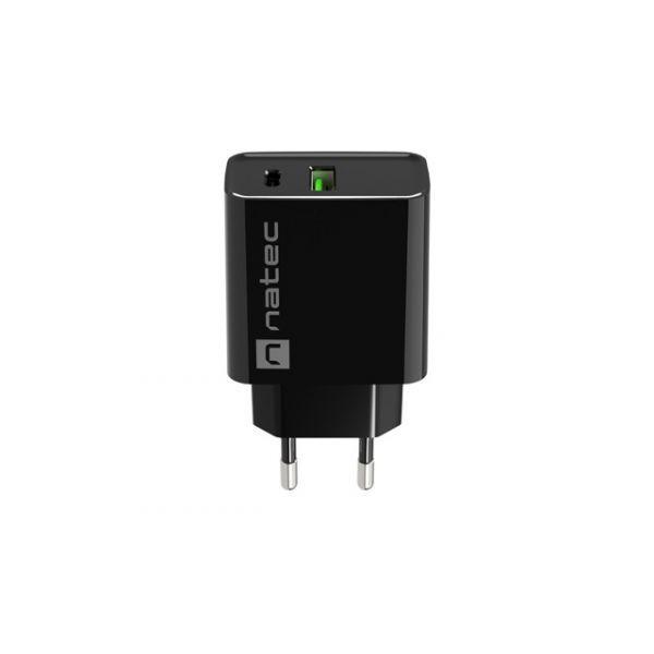 Carregador de Parede NATEC RIBERA NUC-2062 (20 W - Preto), miniatura 4