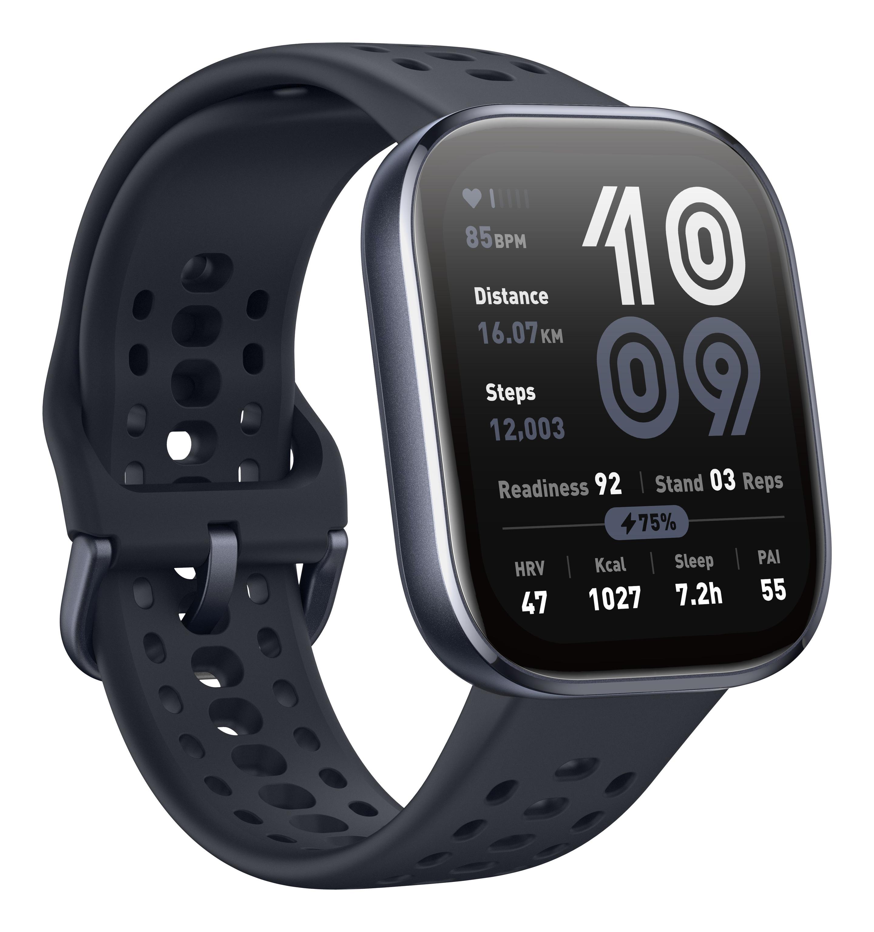 Smartwatch AMAZFIT Bip 6 (Quadrada - Amazfit OS - OLED - Preto) — miniatura 3