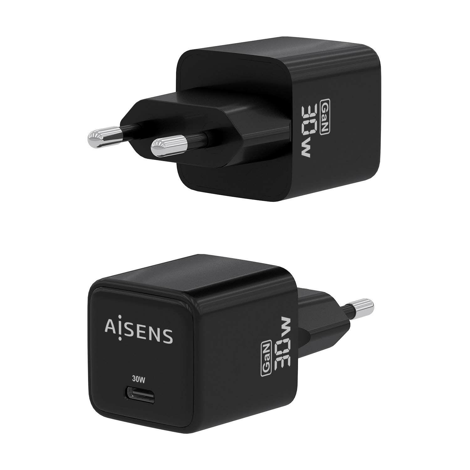 Carregador AISENS ASCH-30W1P036-BK (33 W - 30 W - Preto), miniatura 3