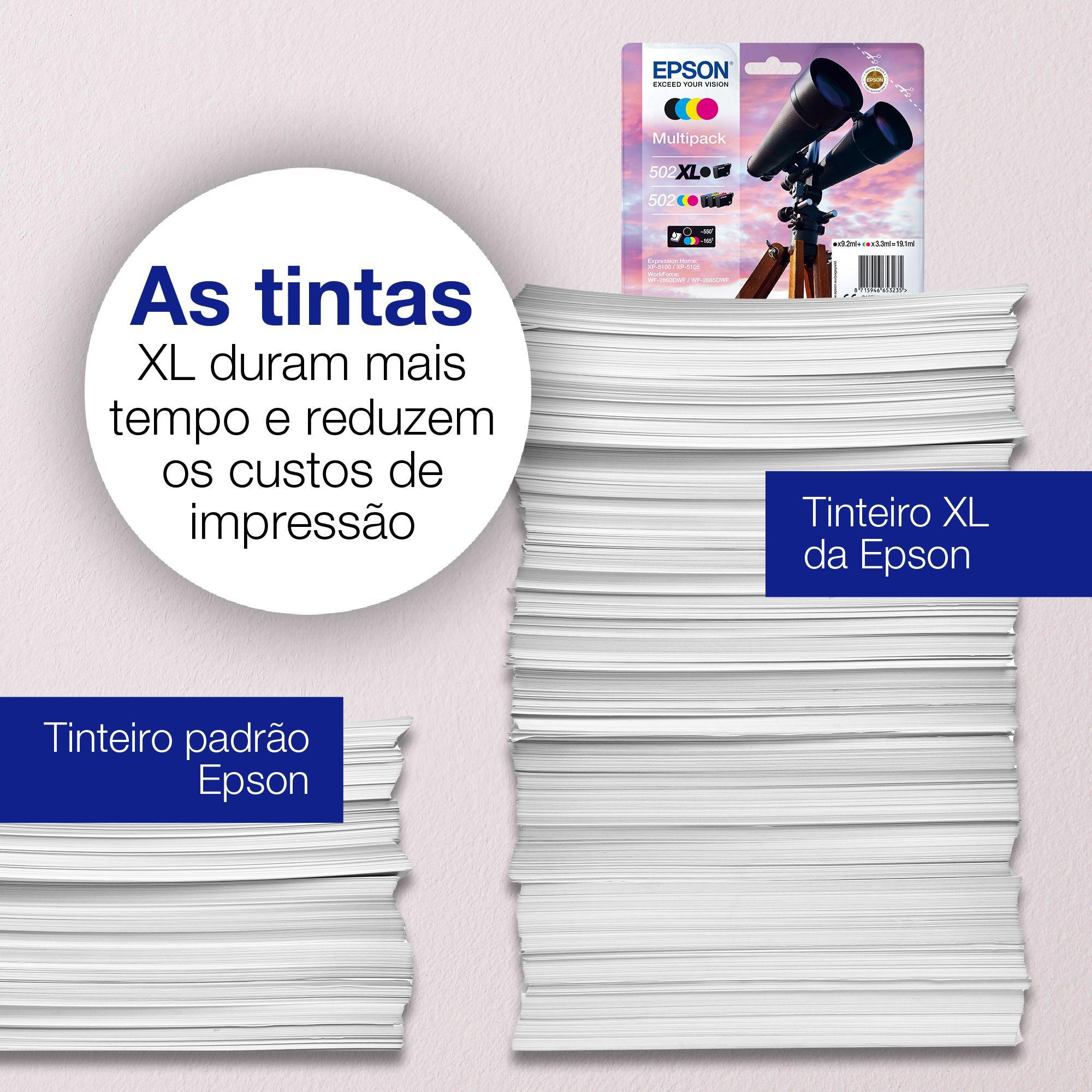 Pack de 4 Tinteiros EPSON 502XL/502 (550 páginas) — miniatura 4