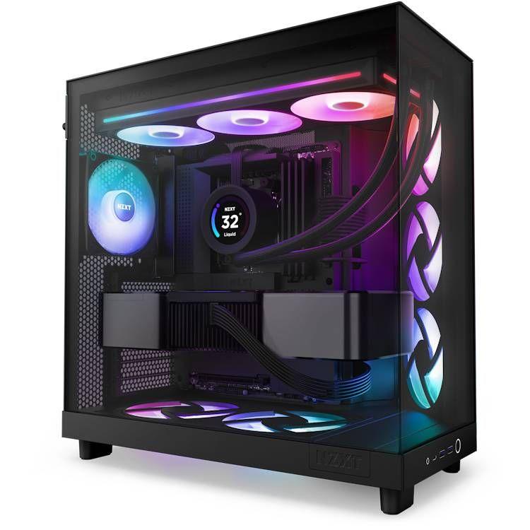 Ventoinha NZXT F360 RGB Core Single-Frame (3 x 120 mm, estrutura única - Plástico, borracha - Preto), miniatura 5