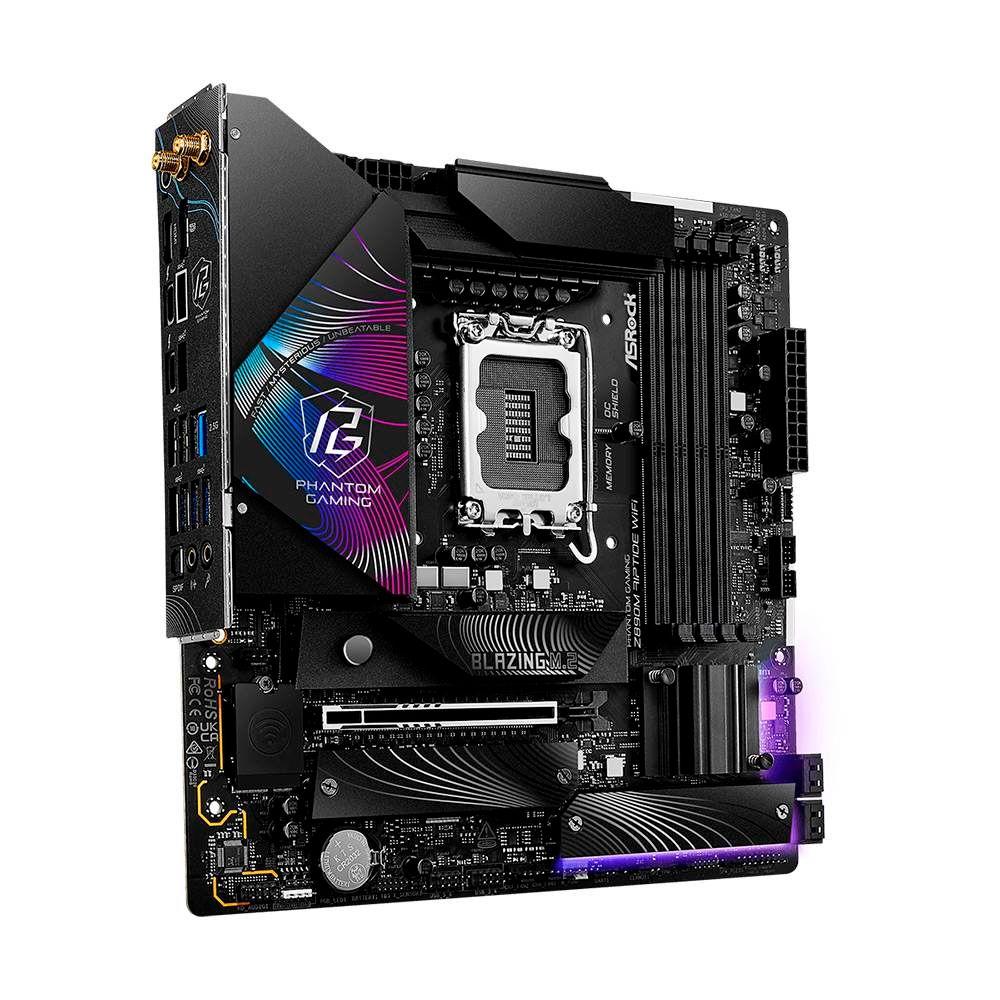 Motherboard ASROCK Z890M Riptide WiFi (LGA 1851 - Intel Core Ultra Série 2 - micro-ATX - Preto) — miniatura 3